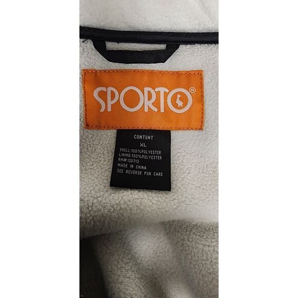 Sporto Long Sleeve Womens Colorblock Back/Ivory Jacket Size XL - Picture 5 of 7